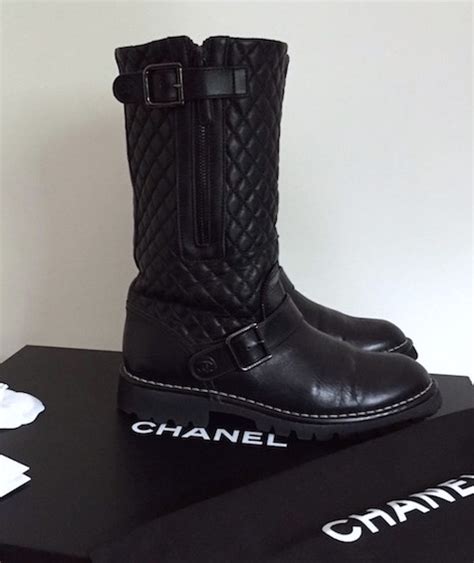 chanel biker boot|chanel shoe laces for boots.